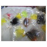 (12) FEATHERED-BODIED FISHING JIGS