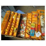 FENWICK TACKLE BOX W/ CONTENTS - WEIGHTS,...
