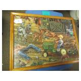 FRAMED 1000-PIECE JOHN DEERE PUZZLE BY FREITAG ...