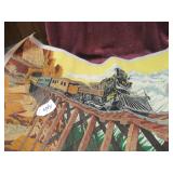 HEADING THROUGH THE ROCKIES - PRINT ON FABRIC -...