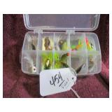 FISHING BAITS IN PLANO CARRY CASE - W/ ~25 BAITS
