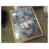 B.A. ROBERTS "NIGHT EYES" FRAMED JIGSAW PUZZLE...