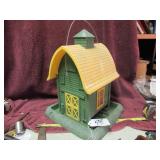 GREEN BARN BIRD FEEDER - 14"H X 10"W