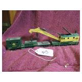 HO-SCALE READING FINES CRANE + WORK CARS