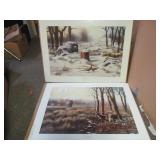 (2) JIM HANSEL WILDLIFE - "MORNING MIST" &...