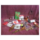 BOX LOT:  TREBLE HOOKS, ARTIFICIAL BAITS, ETC.