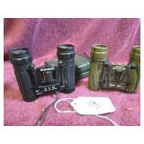 (2) BINOCULARS - BUSHNELL + SIMMONS - BOTH 8X21