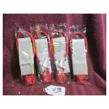 (4) SAFETY FIREARM CABLE LOCKS - SEALED W/ KEYS