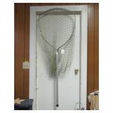 CLOTH FISHING NET - ALUMINUM HANDLE - 64"L - W/...