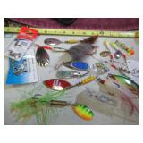 BOX LOT:  FISHING LURES SWIVELS - NICE