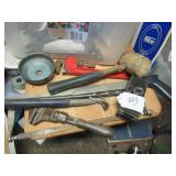 BOX LOT:  MAGNET, CRAFTSMAN HACKSAW, VTG LUG...