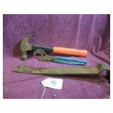 ENDERES #D16 FLAT PRY BAR, CHANNEL LOCKS, + PM...
