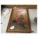 1990 BUCK & DOE MILLER BEER MIRROR