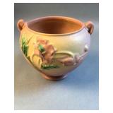 Roseville Pottery 642-4 poppy bowl  chip on