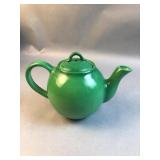 Vintage AVCO China Alliance Ohio Green Teapot ï¿½