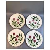 Stangl Pottery Thistle 10ï¿½ Dinner Plates Lot 4