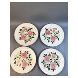 Stangl Pottery wood rose  10ï¿½ Dinner Plates Lot 4