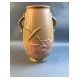 Vintage Art Pottery Vase w/ Dogwood Floral Design