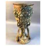 Vintage Weller woodcraft chalice vase circa 1925
