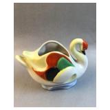 Vintage Occupied Japan Swan Planter ï¿½ Colorful