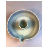 Vintage Art Pottery Baking Dish w/ Center Tube &