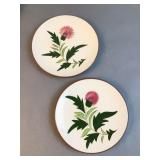 (2) Stangl Pottery Wild Rose Bread & Butter