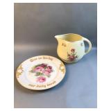 Pitcher &ï¿½Give Us This Dayï¿½ Decorative Plate ï¿½