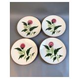 Stangl Pottery Thistle Plates Lot of 4 Trenton NJ