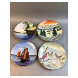 Vintage Hand Painted Japan Decorative Plates (4)
