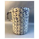 Paul Stokie Pottery - Marshall Tx blue spongware