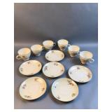 Homer Laughlin Eggshell Nautilus Cups & Saucers