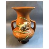 Roseville Pottery Freesia vase double handles