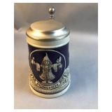 Gerz German Beer Stein w/ Pewter Lid ï¿½ Mï¿½nchen