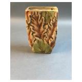 Vintage Pottery Vase Lot ï¿½ Oak Leaf Relief /