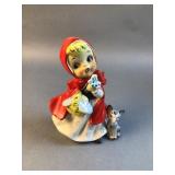 Vintage Enesco Japan Little Red Riding Hood