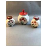 Vintage Milk Glass Kitchen Set ï¿½ Salt & Pepper