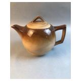 Vintage McCoy Brown Drip Glaze Teapot w/ Lid