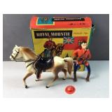 Royal Mounie Hartland Plastics w org box c 1950s