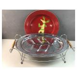 Decorative serving plates