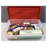 Labels & seals - office supplies in tote contatine