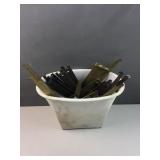 Wastecan fiull of shelf brackets