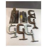clamps and trowels