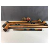 vintage criquet game items -- missing some pieces