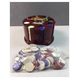 poker chips & organizer