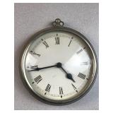 Metal chrome wall hang kitchen clock