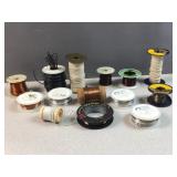 variety of wired spools