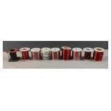 (9) spools coiled wire