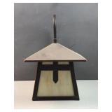 outdoor wall mounted light w stained glass