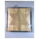 Shop made wood Chinese Checkers set