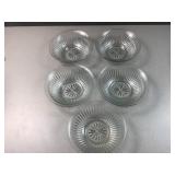 set of glass serving bowls